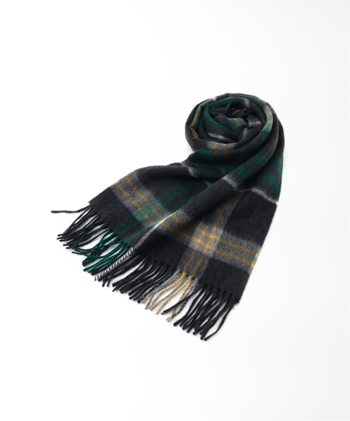 EDIFICE SELECT(エディフィスセレクト)の「【BEGG&Co / ベグアンドコー】Birnie 32*180(マフラー・メンズ・ネイビー/グリーン・FREE)」の2枚目の写真