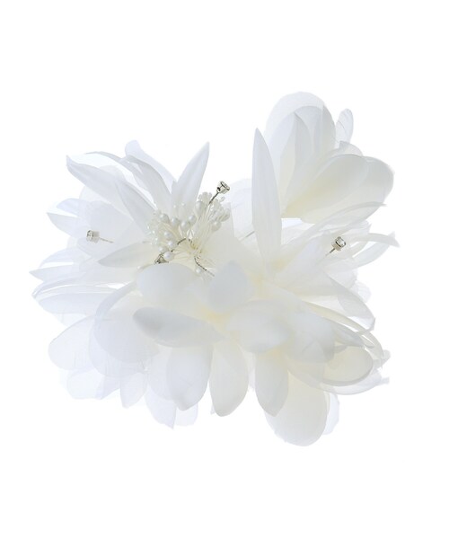 UNTITLED（アンタイトル）の「◆ブーケフラワーコサージュ（ブローチ/コサージュ・レディース・オフホワイト/ネイビー/ピンク系その他/サックスブルー系4・00）」の2枚目の写真