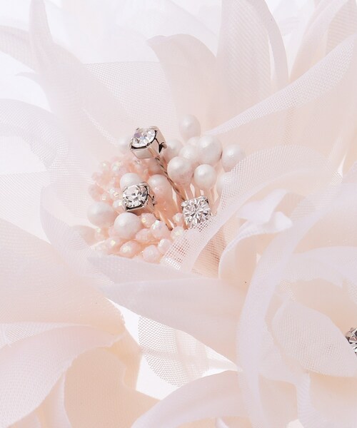 UNTITLED（アンタイトル）の「◆ブーケフラワーコサージュ（ブローチ/コサージュ・レディース・オフホワイト/ネイビー/ピンク系その他/サックスブルー系4・00）」の6枚目の写真