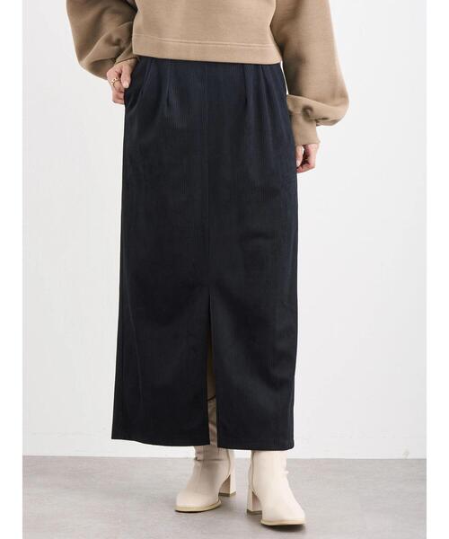 RAY CASSIN FAVORI（レイカズンフェバリ）の「・RAY CASSIN コーデュロイナロースカート＊（スカート・レディース・アイボリー/ブラック/ベージュ/グリーン・FREE）」の3枚目の写真