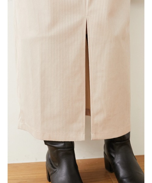 RAY CASSIN FAVORI（レイカズンフェバリ）の「・RAY CASSIN コーデュロイナロースカート＊（スカート・レディース・アイボリー/ブラック/ベージュ/グリーン・FREE）」の10枚目の写真
