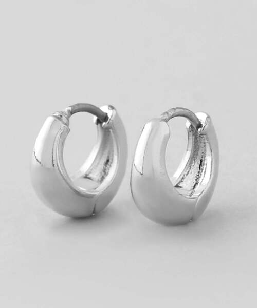 ANEMONE(アネモネ)の「ドロップラインミニフープピアス(ピアス(両耳用)・レディース・ゴールド/シルバー/ピンクゴールド・FREE)」の2枚目の写真