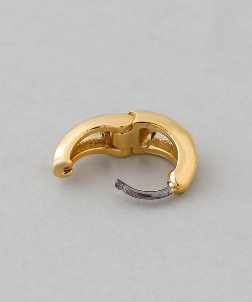 ANEMONE(アネモネ)の「ドロップラインミニフープピアス(ピアス(両耳用)・レディース・ゴールド/シルバー/ピンクゴールド・FREE)」の8枚目の写真