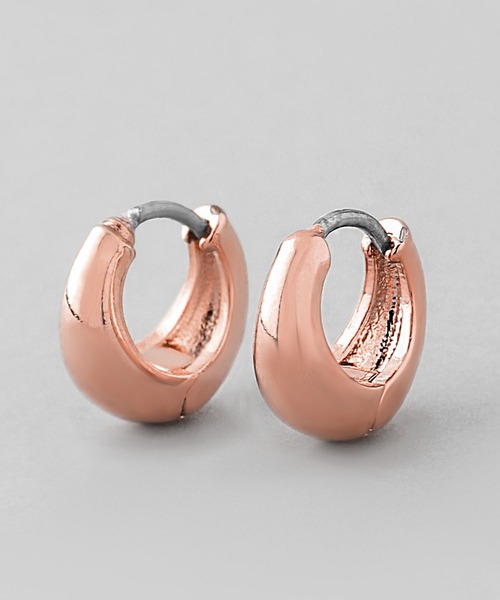 ANEMONE(アネモネ)の「ドロップラインミニフープピアス(ピアス(両耳用)・レディース・ゴールド/シルバー/ピンクゴールド・FREE)」の4枚目の写真