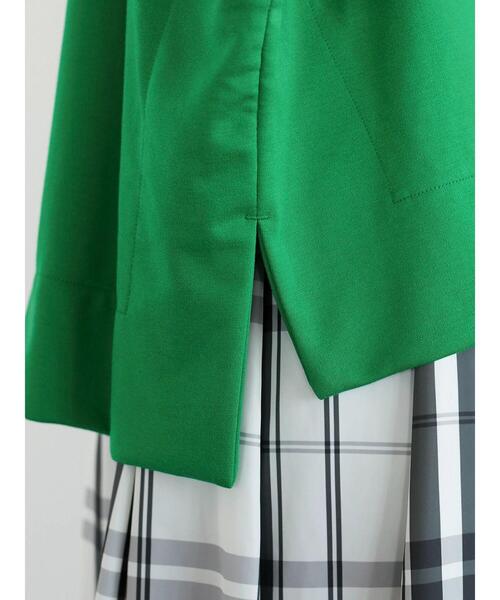 Green　Parks（グリーンパークス）の「ポンチ風パーカー＊（パーカー・レディース・ネイビー/オフホワイト/グリーン・FREE）」の12枚目の写真