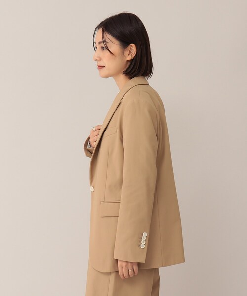 UNTITLED（アンタイトル）の「◆ドライボイルギャバテーラードジャケット（テーラードジャケット・レディース・キャメル・01/02/03）」の3枚目の写真