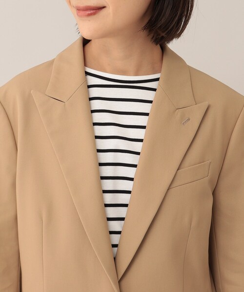 UNTITLED（アンタイトル）の「◆ドライボイルギャバテーラードジャケット（テーラードジャケット・レディース・キャメル・01/02/03）」の7枚目の写真