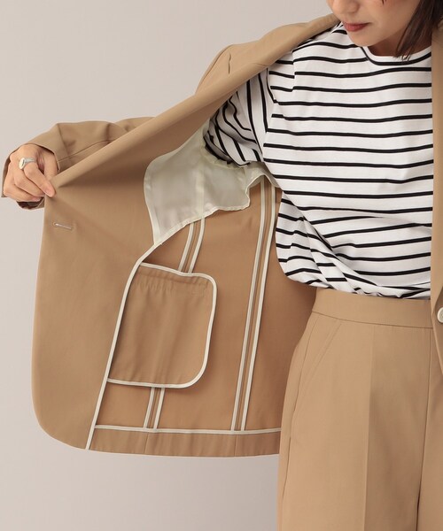 UNTITLED（アンタイトル）の「◆ドライボイルギャバテーラードジャケット（テーラードジャケット・レディース・キャメル・01/02/03）」の12枚目の写真