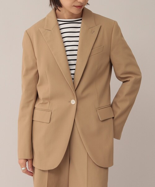 UNTITLED（アンタイトル）の「◆ドライボイルギャバテーラードジャケット（テーラードジャケット・レディース・キャメル・01/02/03）」の14枚目の写真