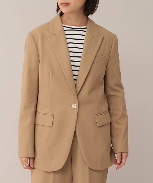 UNTITLED（アンタイトル）の「◆ドライボイルギャバテーラードジャケット（テーラードジャケット・レディース・キャメル・01/02/03）」の15枚目の写真