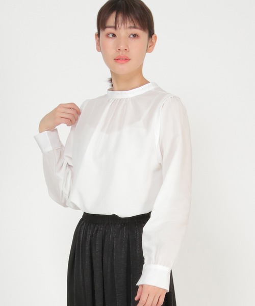 ikka(イッカ)の「【Sサイズ WEB限定】バンドカラー前後2WAYチュニック(シャツ/ブラウス・レディース・オフホワイト/ミント/ネイビー/その他1・S/M/L)」の2枚目の写真