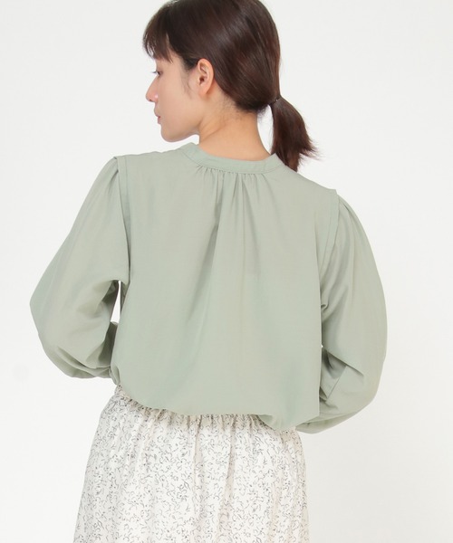 ikka(イッカ)の「【Sサイズ WEB限定】バンドカラー前後2WAYチュニック(シャツ/ブラウス・レディース・オフホワイト/ミント/ネイビー/その他1・S/M/L)」の3枚目の写真