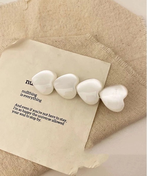 ammy.（エイミードット）の「【 ammy. / エイミードット 】 シェル オーロラ ホワイト ヘアピン（ヘアピン・レディース・A/B/C/D・FREE）」の6枚目の写真