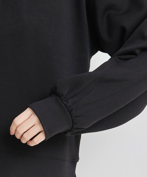 ROPE' PICNIC（ロペピクニック）の「【リンクコーデ】ダンボールショートフーディー（パーカー・レディース・ブラック/キナリ/イエロー・38）」の15枚目の写真