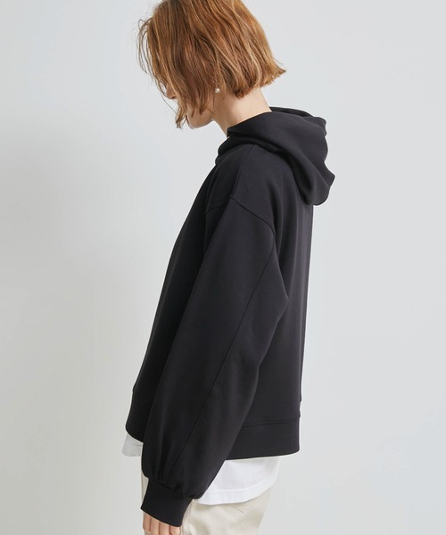 ROPE' PICNIC（ロペピクニック）の「【リンクコーデ】ダンボールショートフーディー（パーカー・レディース・ブラック/キナリ/イエロー・38）」の19枚目の写真