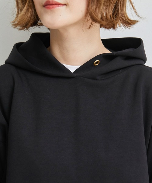 ROPE' PICNIC（ロペピクニック）の「【リンクコーデ】ダンボールショートフーディー（パーカー・レディース・ブラック/キナリ/イエロー・38）」の21枚目の写真