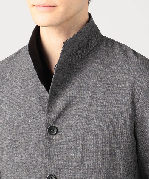 HIDEAWAYS NICOLE（ハイダウェイニコル）の「七分袖スタンドカラーカバーオール（その他アウター・メンズ・ライトグレー/ネイビー/チャコールグレー・LARGE/MEDIUM/X-LARGE）」の6枚目の写真