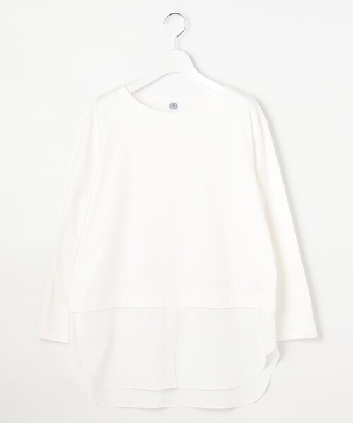 J.PRESS(ジェイプレス)の「【接触冷感・UVケア】レイヤードジャージー カットソー(Tシャツ/カットソー・レディース・ホワイト系/ブラック系1/ネイビー系1・T13/T15)」の10枚目の写真