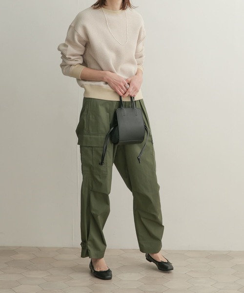 URBAN RESEARCH DOORS(アーバンリサーチドアーズ)の「配色ワッフルプルオーバー(Tシャツ/カットソー・レディース・グリーン系その他/ブルー系その他/ベージュ系その他・1)」の11枚目の写真