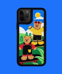 WIGGLE WIGGLE（ウィグルウィグル）の「WIGGLE WIGGLE／刺繍クマスケボー(iPhone12/12pro対応)  2275174（スマホケース/カバー・メンズ）」