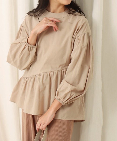 libelle more(リベル モア)の「バックリボンアシンメトリー(シャツ/ブラウス・レディース・ホワイト/ブラック/ベージュ/イエロー・M)」の4枚目の写真