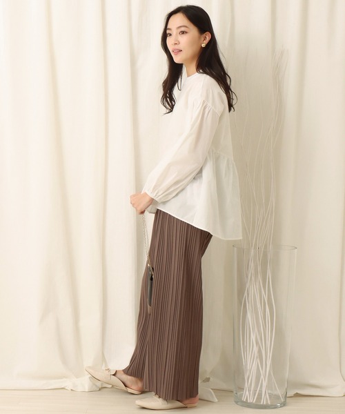 libelle more(リベル モア)の「バックリボンアシンメトリー(シャツ/ブラウス・レディース・ホワイト/ブラック/ベージュ/イエロー・M)」の10枚目の写真