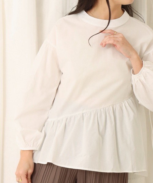 libelle more(リベル モア)の「バックリボンアシンメトリー(シャツ/ブラウス・レディース・ホワイト/ブラック/ベージュ/イエロー・M)」の17枚目の写真