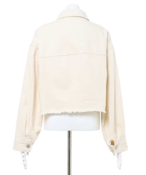 INGNI（イング）の「ダメージショートGジャン（デニムジャケット・レディース・グレー/ピンク/イエロー/グリーン/アイボリー/ブルー系その他3・M）」の13枚目の写真