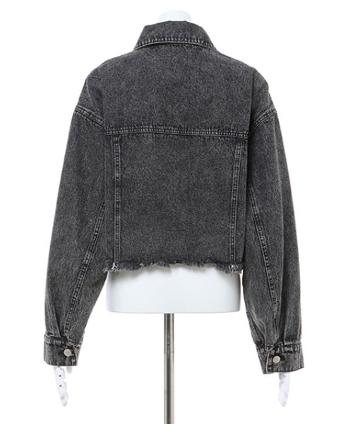 INGNI（イング）の「ダメージショートGジャン（デニムジャケット・レディース・グレー/ピンク/イエロー/グリーン/アイボリー/ブルー系その他3・M）」の17枚目の写真