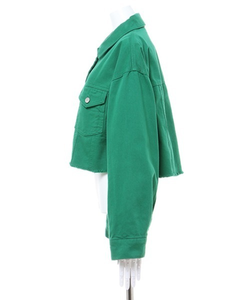 INGNI（イング）の「ダメージショートGジャン（デニムジャケット・レディース・グレー/ピンク/イエロー/グリーン/アイボリー/ブルー系その他3・M）」の20枚目の写真