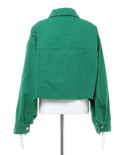 INGNI（イング）の「ダメージショートGジャン（デニムジャケット・レディース・グレー/ピンク/イエロー/グリーン/アイボリー/ブルー系その他3・M）」の21枚目の写真