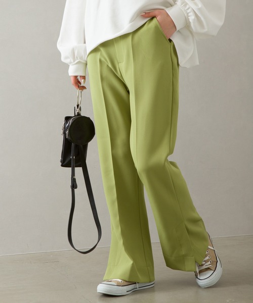 SpRay（スプレイ）の「エステルツイルセミフレアパンツ（その他パンツ・レディース・オレンジ/ロイヤルブルー/ブラック/グレイッシュベージュ/ライトグリーン・FREE）」の21枚目の写真