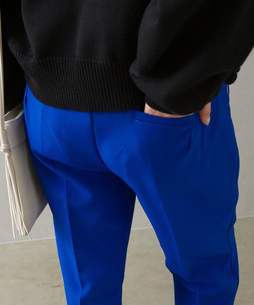 SpRay（スプレイ）の「エステルツイルセミフレアパンツ（その他パンツ・レディース・オレンジ/ロイヤルブルー/ブラック/グレイッシュベージュ/ライトグリーン・FREE）」の12枚目の写真