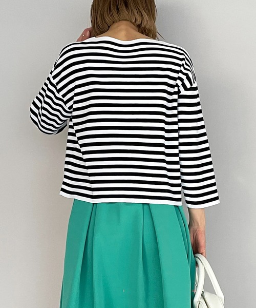 PICCIN（ピッチン）の「ボーダーニット（ニット/セーター・レディース・ブラック系その他/ブルー系その他・M）」の7枚目の写真