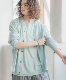 CAMBIO（カンビオ）の「mcg3025-プレミアリネンVネックカーディガン（カーディガン/ボレロ・メンズ）」