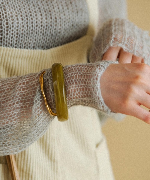 Crisp（クリスプ）の「ルーズカーブバングル（バングル/リストバンド・レディース・シルバー/ゴールド・FREE）」の4枚目の写真