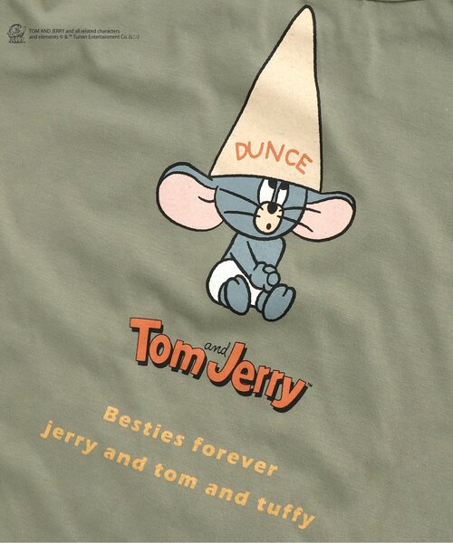 Tom＆Jerry（トムアンドジェリー）の「WEB限定 トムとジェリーTシャツ  大人用（Tシャツ/カットソー・レディース・ブラック/ミント/ベージュ・MEDIUM）」の5枚目の写真