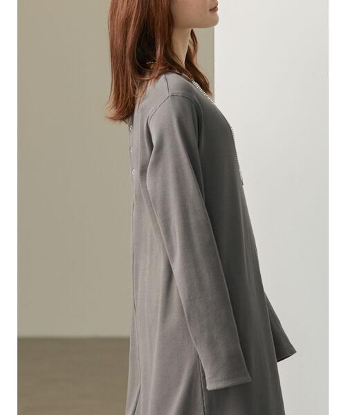 AMERICAN HOLIC（アメリカンホリック）の「リブカットIラインワンピース（ワンピース・レディース・チャコールグレー/グレイッシュベージュ・M/L）」の11枚目の写真