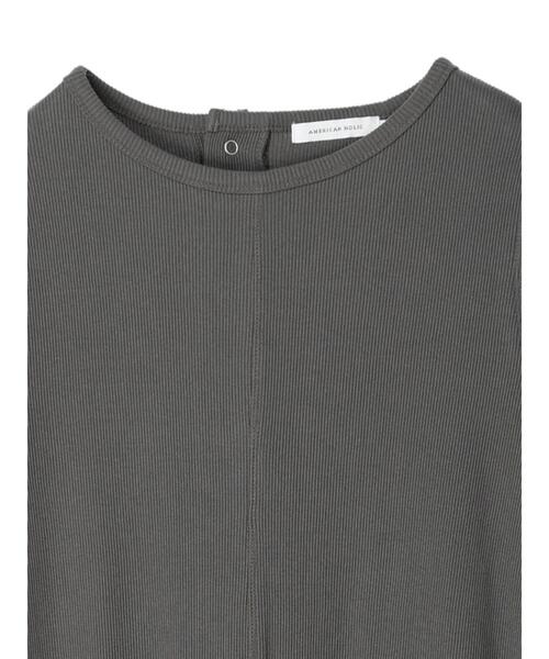 AMERICAN HOLIC（アメリカンホリック）の「リブカットIラインワンピース（ワンピース・レディース・チャコールグレー/グレイッシュベージュ・M/L）」の22枚目の写真