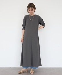 AMERICAN HOLIC | リブカットIラインワンピース(ワンピース)