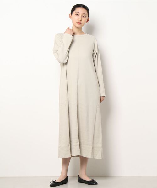 AMERICAN HOLIC（アメリカンホリック）の「リブカットIラインワンピース（ワンピース・レディース・チャコールグレー/グレイッシュベージュ・M/L）」の6枚目の写真