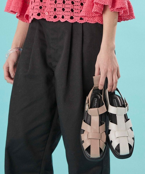 noyau（ノヤウ）の「厚底グルカサンダル（サンダル・レディース・ホワイト/ブラック/ベージュ/シルバー・LL/S/M/L）」の5枚目の写真