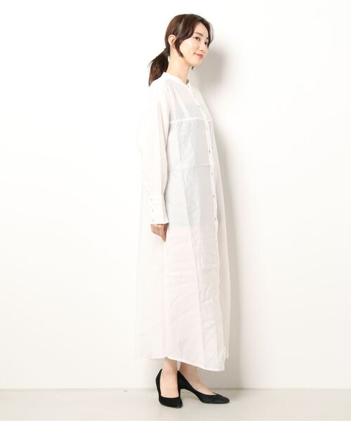 sango（sango）の「ヨーク切替シャツワンピース（ワンピース・レディース・オフホワイト/ベージュ系その他/グリーン系その他・FREE）」の14枚目の写真