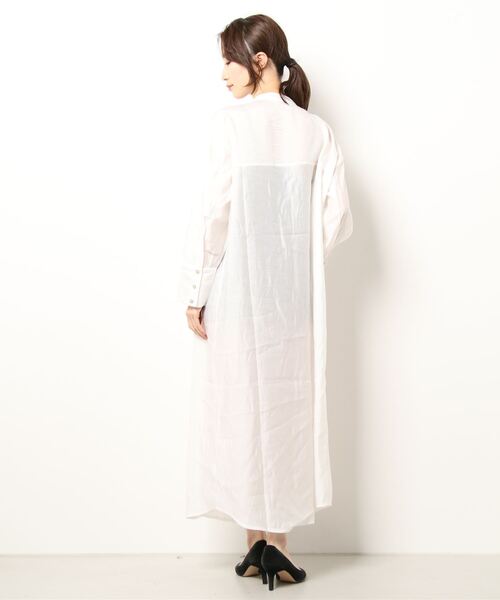 sango（sango）の「ヨーク切替シャツワンピース（ワンピース・レディース・オフホワイト/ベージュ系その他/グリーン系その他・FREE）」の15枚目の写真