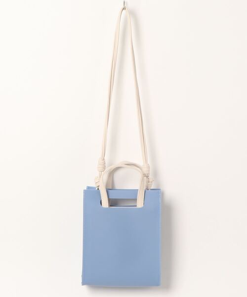 ems excite（エムズエキサイト）の「PVC2WAYショルダー（ショルダーバッグ・レディース・オフホワイト/ブルー/クリア・FREE）」の9枚目の写真