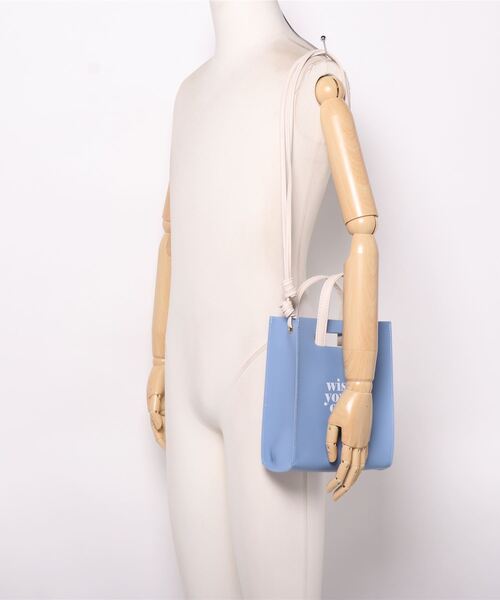 ems excite（エムズエキサイト）の「PVC2WAYショルダー（ショルダーバッグ・レディース・オフホワイト/ブルー/クリア・FREE）」の4枚目の写真