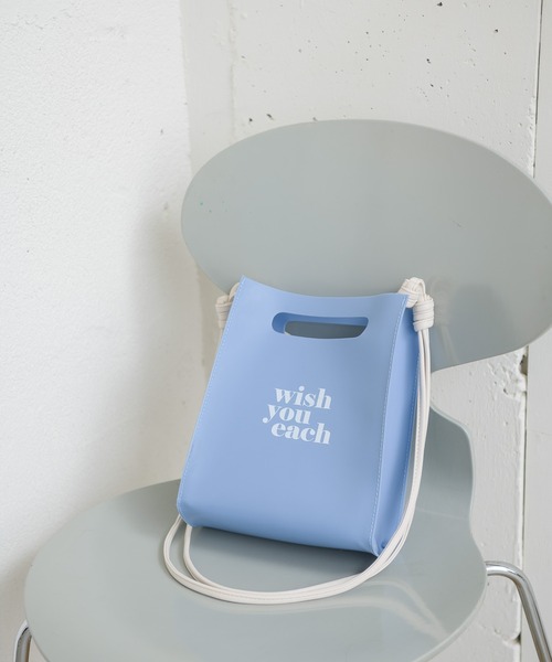 ems excite（エムズエキサイト）の「PVC2WAYショルダー（ショルダーバッグ・レディース・オフホワイト/ブルー/クリア・FREE）」の13枚目の写真