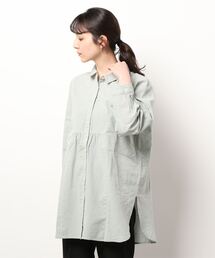 Samansa Mos2 | コットンリネンシャツチュニック(シャツ/ブラウス)