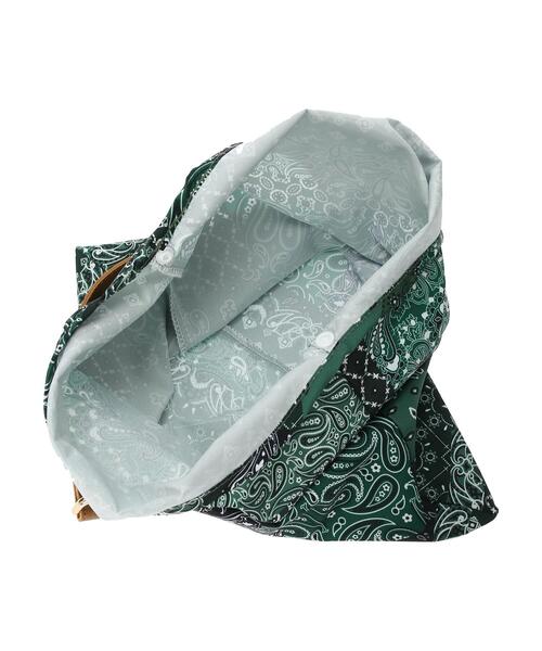 Green　Parks（グリーンパークス）の「・トライアングルグラフィックバッグ（トートバッグ・レディース・ネイビー/グリーン/レオパード・FREE）」の13枚目の写真