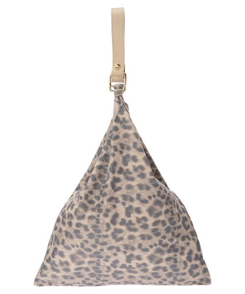 Green　Parks（グリーンパークス）の「・トライアングルグラフィックバッグ（トートバッグ・レディース・ネイビー/グリーン/レオパード・FREE）」の16枚目の写真